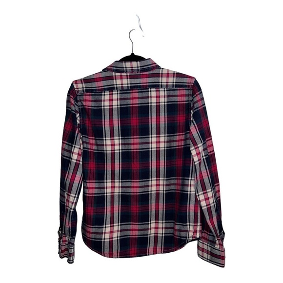 LAUREN JEANS COMPANY Ralph Lauren Plaid Long Rolltab Sleeve Button Shirt Sz PM - Picture 2 of 7